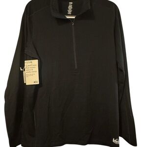 REI-Black, Merino Wool, Half zip, Base Layer Top NWT